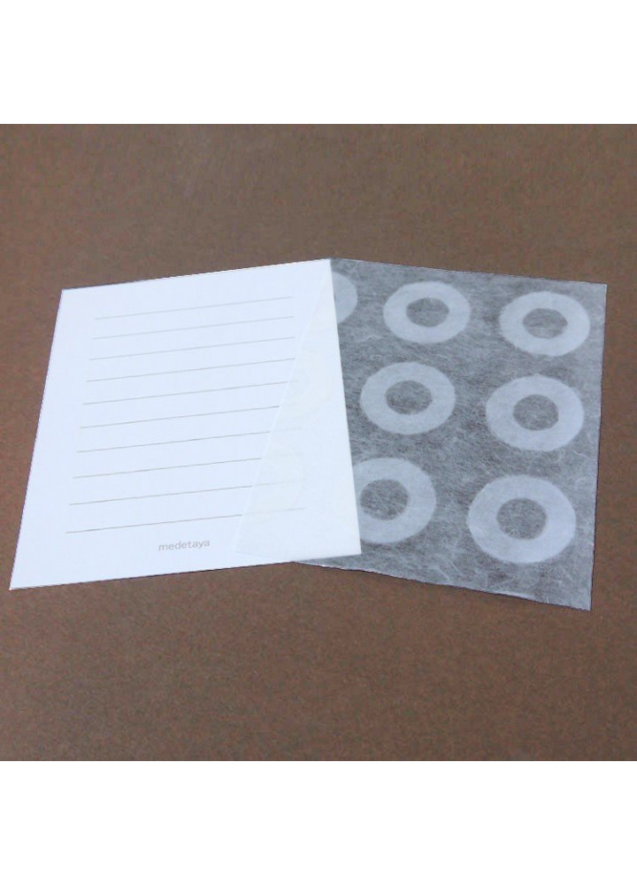 手漉き和紙信封信紙 • Usuwashi 便箋 • 丸